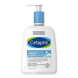 CETAPHIL Crema Limpiadora Espumosa Hidrantante, elimina la suciedad, aceite y maquillaje sin daar la barrera de la piel, de 473 ml, Recomendada por...