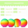 YNHFIFI 4 Pack Playground Ball, 8.5 Inch Rainbow Kickball for