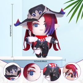 UTIEHD Genshin Impact Character Plush Doll, Plushie Stuffed Doll, Costume Plushy Props for Fans (Chasca)