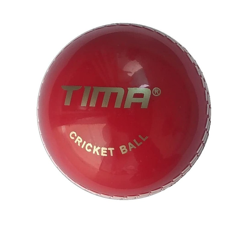 TIMA Sports Fun Poly Hard Synthetic Red Cricket Ball (Red