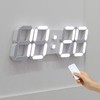 mooas 3D LED Clock, Multi-Function LED Clock (Calendar, Alarm, Temperature)