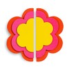 ban.do Yellow/Pink/Red Flower-Shaped Sticky Notes, Fun Office Supplies Set Includes
