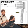 2 Pack Fade Comb Set for Men, Professional Barber Comb