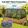 2PCS Pop Up Mesh Plant Covers for Raised Beds, Foldable