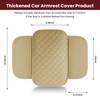 Upgraded Car Middle Center Console Cover,Microfiber Leather Car Armrest Cover