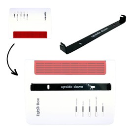 AVM FRITZ!Box Holder Made of Metal (7510 / 7530 / 7530 AX / 5530 / 6850) Wall Mount Bracket Fritzbox Upside Down Aluminium