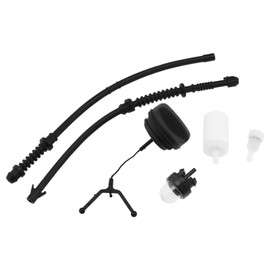 VGOL Chainsaw Fuel Cap Filter Kit Black Plastic Compatible with Husqvarna 135 135E 140 140E 142E 435 445 445E 450 450E Accessories Lawn Mower Twist Lock 523055201 544128601 577535101