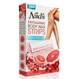 Nad's Exfoliating Body Wax Strips X 20