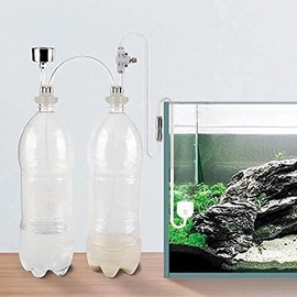 CO2 Generator System Kits, DIY CO2 Aquarium Regulators, CO2 Kits for Aquarium Moss Plants, CO2 Accessories with Pressure Gauge Air Flow Adjustment Valve, D201