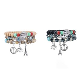 Stocking Stuffers Holiday Outfits for Women 2024 Evil Eye Bracelet for Men Tiger Eye Bracelet Amethyst Bracelet Evil Eye Charm Bracelet Adjustable Stretch Bracelet Bead Bracelet Jewellery Gifts for Women