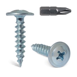 LIONMAX Wood Screws #8 x 3/4 Inch, 200-PCS, Self Tapping Phillips Modified Truss Head Wood Screw, Zinc Plated Rust Resistant, for Woodworking, Home Appliances, Indoor and Outdoor Use