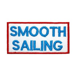 Generic Smooth Sailing Patches Iron On Patches for Backpacks