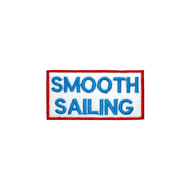 Generic Smooth Sailing Patches Iron On Patches for Backpacks