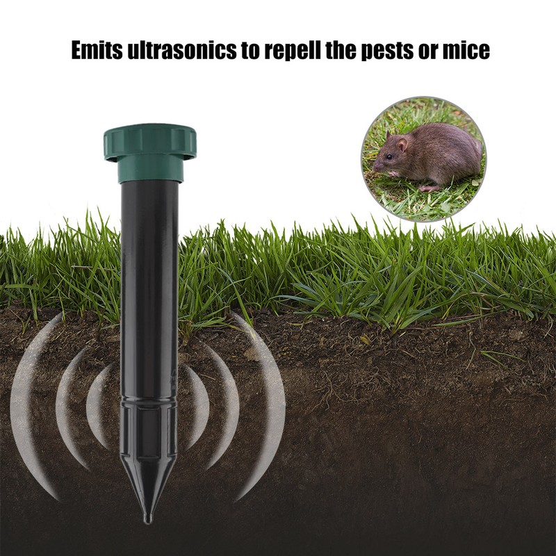 2PCS Garden Electric Ultrasonic Drive Pest Animal Bird Cat Dog