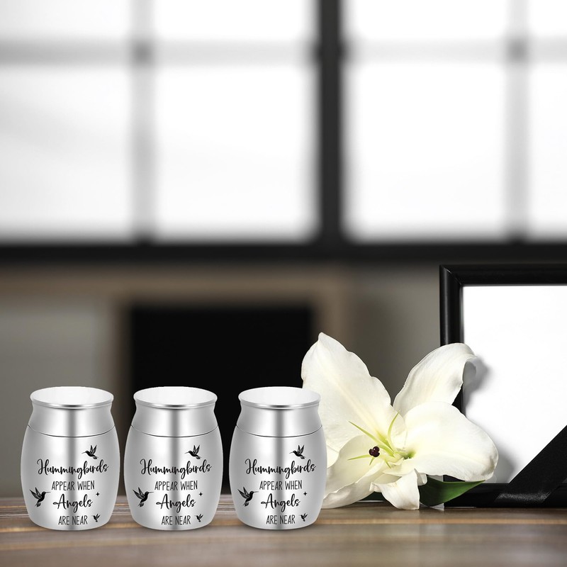 6 Set Small Urns for Ashes Cremation Urns 1.57 Inch
