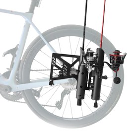 Aventik Bike Fishing Rod Holder for Bike Hold 2 Rods Easy to Mount Secure Stable Fishing Pole Holders