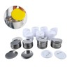 100 Set Pin Back Button Parts 2.3in Diameter Tinplate Plastic