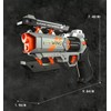 VISPHYLY Soft Bullet Toy Revolver - Safe Foam Blaster with