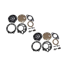 Carburetor Repair/Rebuild Kit Replaces Tillotson RK-117HL For Tillotson 334A 334AA 334AB 360A 375A 385 384A 384B carburetors (Pack of 2)