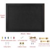 Black Bulletin Boards Cork Board with Felt, 15"x11" Small Display