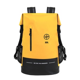 UPWELL 30L Waterproof Dry Bag Boating Backpack for Travel Hiking Camping Kayaking Hiking Swimming Floating Submersible Dry Bag yellow