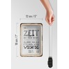 Femer Blechschild Spruch 12x18 cm Zeit hat man nicht. Die