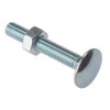 Carriage Bolt & Nut ZP M6 x 65mm Bag 10