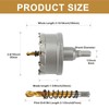 REETAI-FOUR 2-9/16'' TCT Hole Saw Kit Tungsten Carbide Tipped Hole