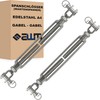Stainless Steel VA4 Rope Tensioner Wire Rope Turnbuckle Wire Tensioner