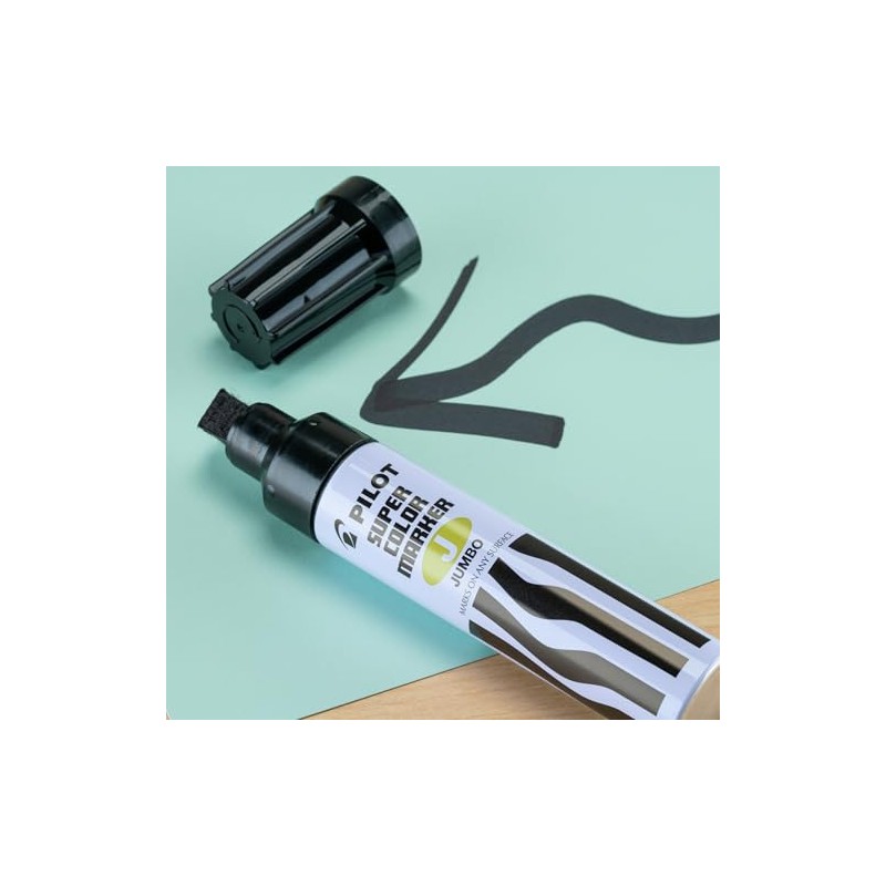 Pilot Jumbo, Permanent Markers Office, Negro (Black), Jumbo Paquete De