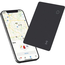 Reyke Wallet Tracker Card, Rechargeable Wallet Finder Compatible with Apple Find My (iOS Only) Item Finder for Luggage Tags Mobile Phones Passports, IP68 Waterproof