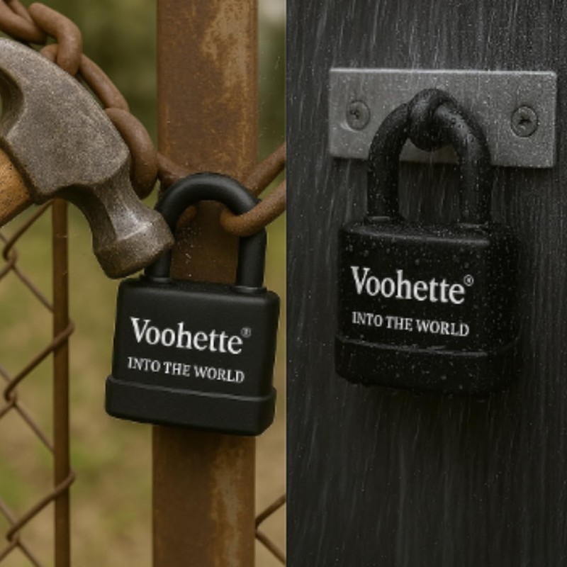 70mm Outdoor Heavy Duty Padlock Small Shackle 4 Keys Hardened