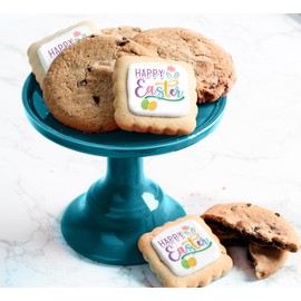 Care package Gift Basket Sending Love Hugs Cookie Chocolate Chip Cookies Fudge Filled For Men Women Kids | INDIVIDUALLY WRAPPED | Large Cookies | (Easter Mix)