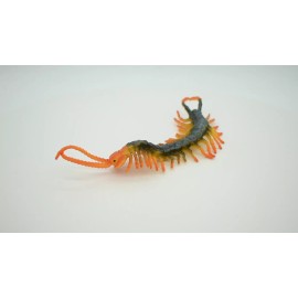 Deshen Du Centipede, Arthropods, Model, Realistic Rubber Reproduction, Hand Painted Toy 7"