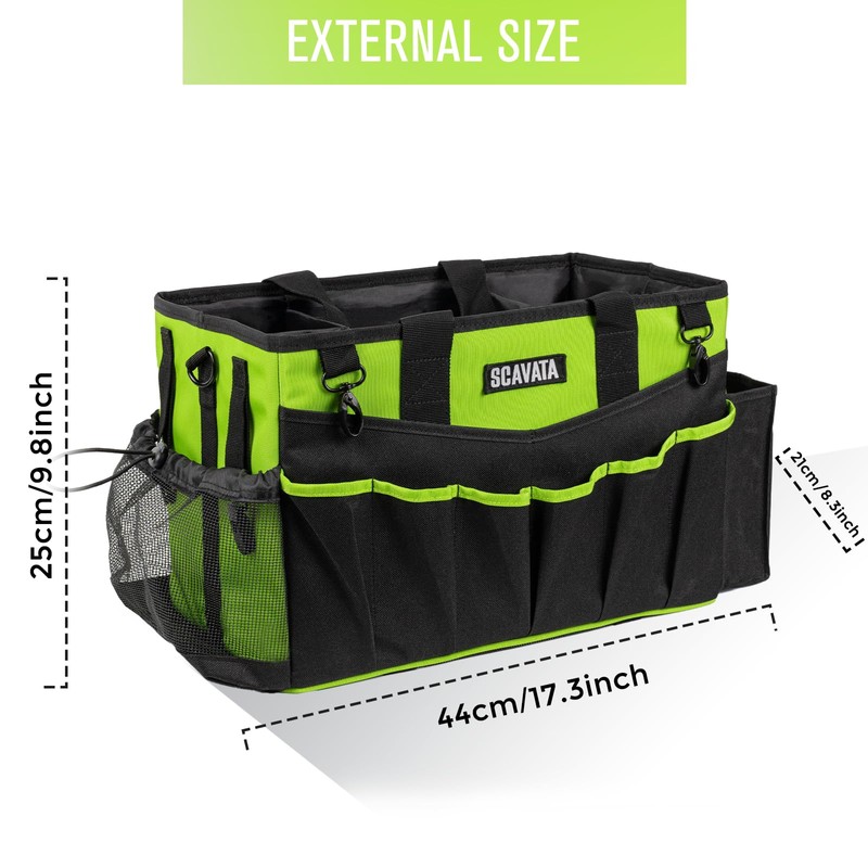 SCAVATA Wearable Cleaning Caddy Bag, Cleaning Caddy Supplies Organizer with