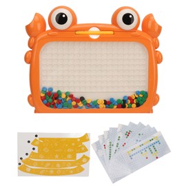 Magnetic Dot Drawing Board Cute Crab Shaped Doodle Board Educational Drawing Board Toy for Kids Toddlers