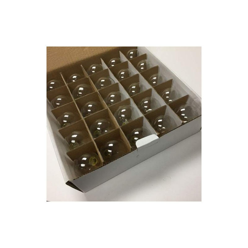 Sival G405E12CL G40 Candelabra Screw Base Clear 25 Pack Light