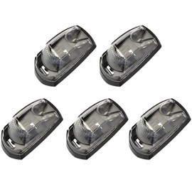 cciyu 5 pcs Cab Roof Running Top Marker Lights White LED fit for 2017-2019 For Ford F250 F350 Super Duty