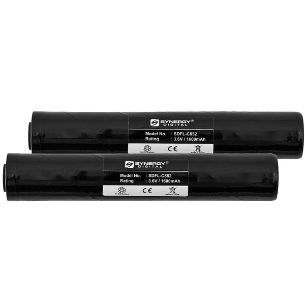 Synergy Digital Battery Combo-Pack Compatible with Streamlight Stinger Flashlight Battery Includes: 2 x SDFL-C852 Batteries