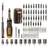 MULWARK Screwdriver Bits & Socket Set 77 Pieces, Ratchet Screwdriver