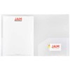 JAM PAPER Heavy Duty Plastic 2 Pocket School Folders -