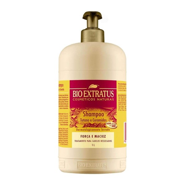 Linha Tutano (Forca e Maciez) Bio Extratus - Shampoo Limpeza Delicada 1000 Ml - (Bio Extratus Marrow (Strength and Softness) Collection - Smooth Cleansing Shampoo 33.81 Fl oz)