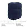Inflatable Foot Rest Double Valve Blue PVC Flocking Washable Inflatable