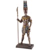 Egyptian God Amun-Re with Rod - Bronzed and Coloured by