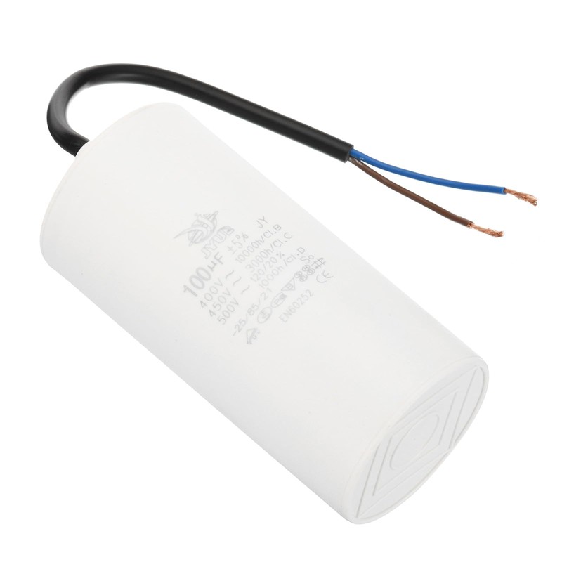 PATIKIL CBB60 100uf Running Capacitor,1Pcs AC 450V 2 Wires 50/60Hz