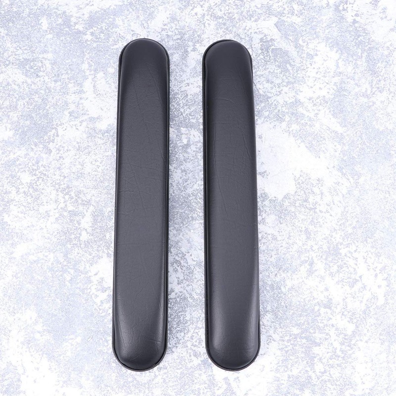 Exceart 2Pcs Padded Armrests Universal Arm Pads Replacement Leather Armrest