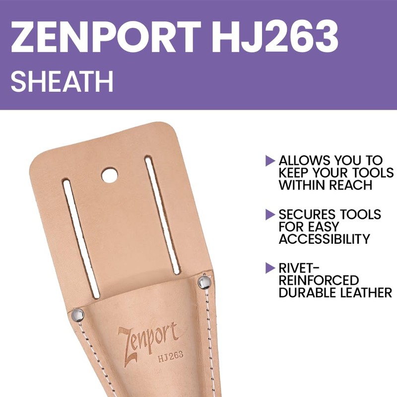 Zenport HJ263 Leather Pruner Sheath with Belt Loop
