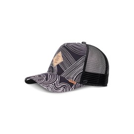 Djinns - MA Pattern Trucker Cap Mesh Cap Hat Cap Hat Caps, black
