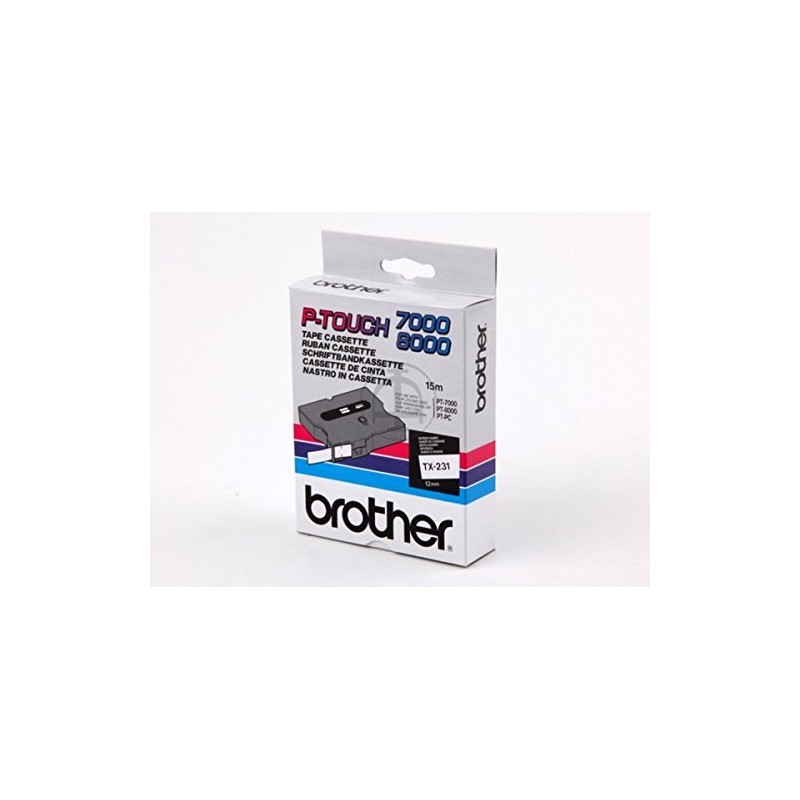 Brother Original) Brother P-Touch 8000 (Labelling Tape – Black on