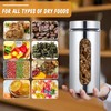 Mimorou 3 Pcs Stainless Steel Canister Set with Glass Windows